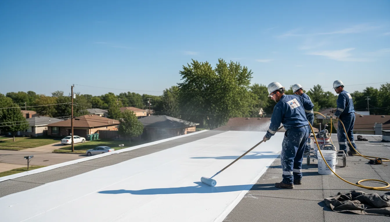 Commercial roof coating in Minco, OK near me